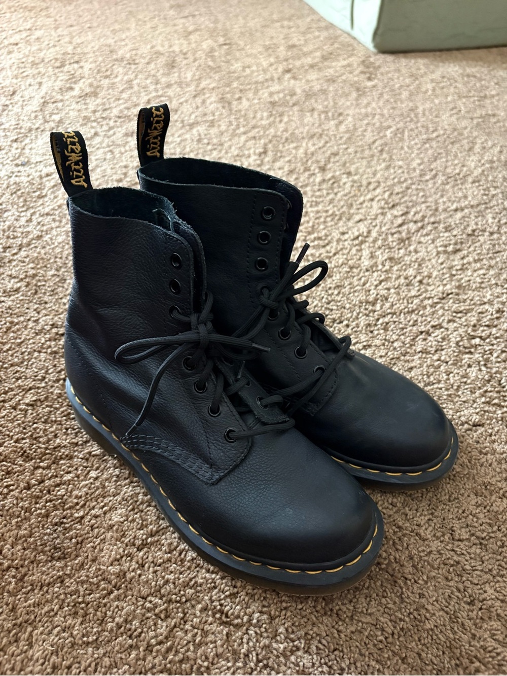 Dr. Martens Pascal 1460 Boots Size 8 Black Leather